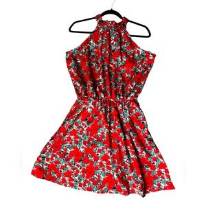 SHEIN Rose Halter Dress